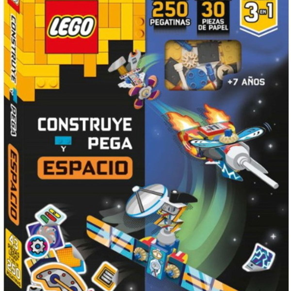 ANTARTICA LIBROS - Lego Construye Y Pega Espacio