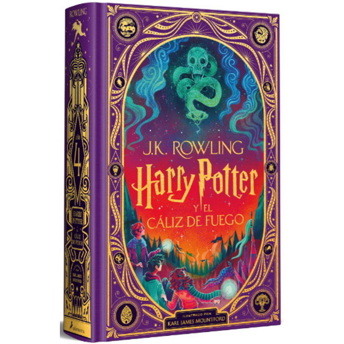 ANTARTICA LIBROS - Harry Potter Y El Caliz De Fuego 4 Ilustrado Con Cantos Pintados