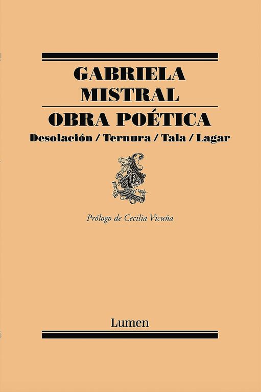 Libro Obra Poetica - Mistral, Gabriela