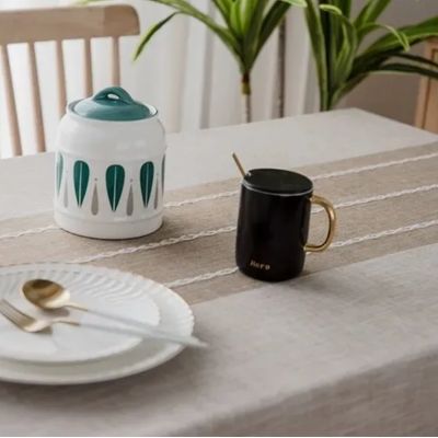 Imagen 2 del producto Mantel Rectangular Mantel De Mesa Borla Algodón 142+10x220cm