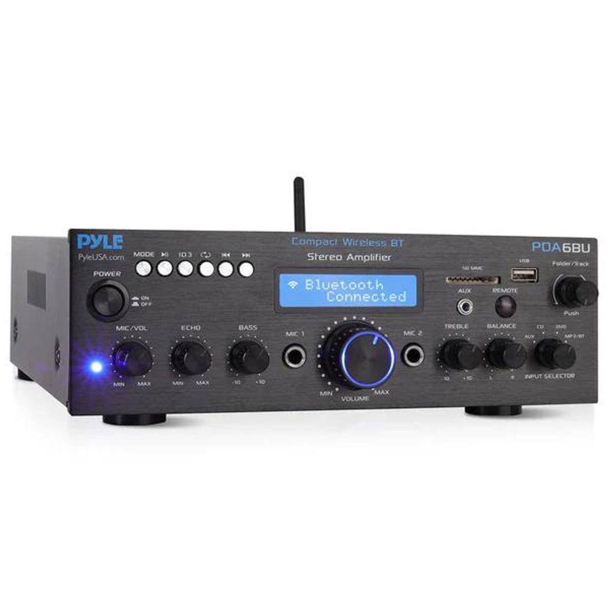 PYLE - Amplificador de Audio Estereo con Bluetooth