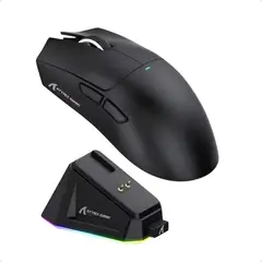 ATTACK SHARK - Mouse Gamer X11 Tri Mode 22000 Dpi Paw3311 Dock Negro