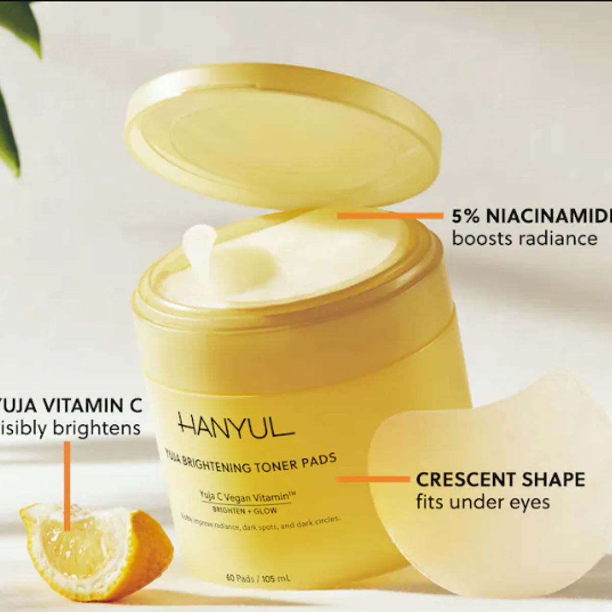 GENERICO - Almohadillas de Toner con Vitamina C + Niacinamida 60 Pads Hanyul