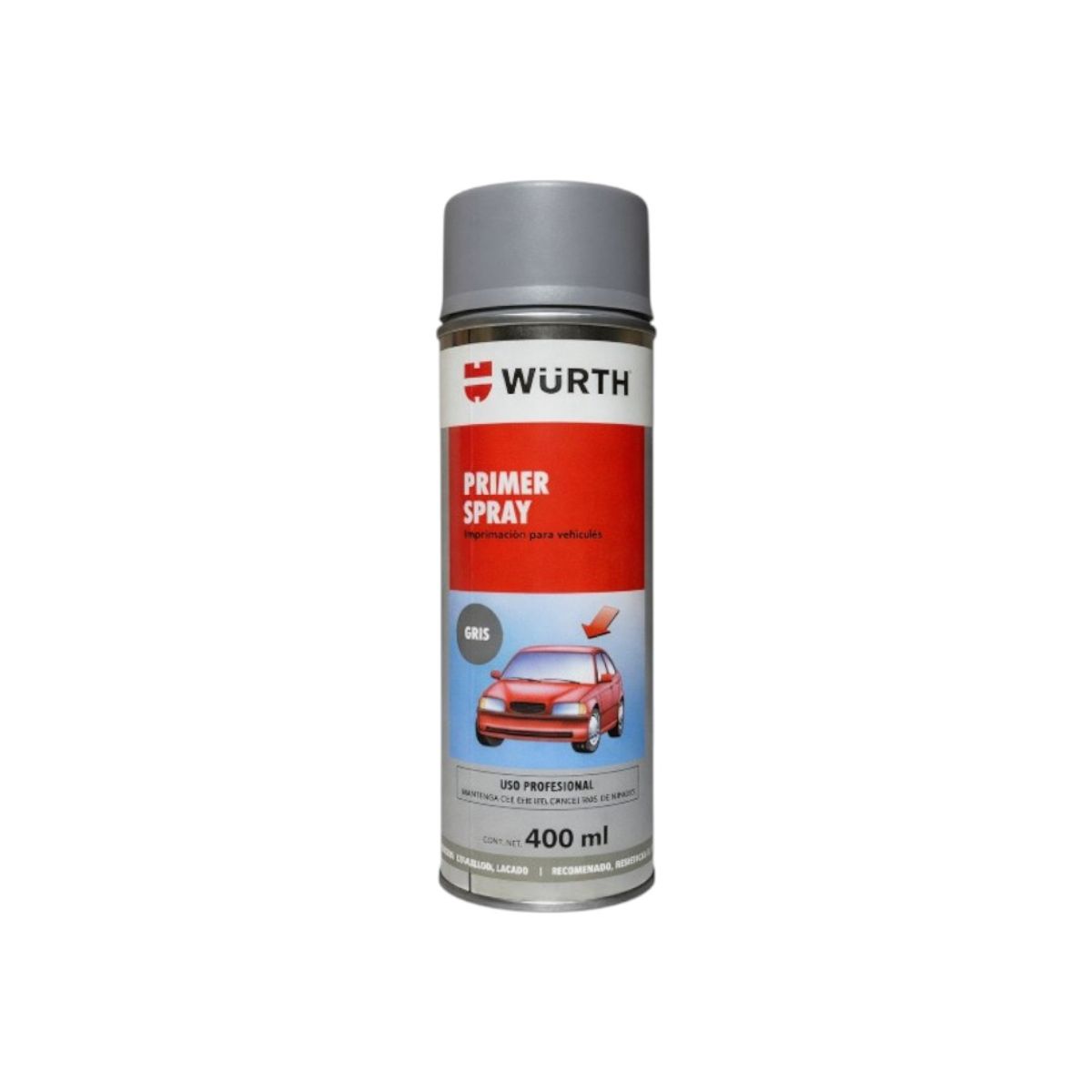 Pintura Automotriz Primer Universal Color Gris 400ml, marca WURTH - Foto Principal