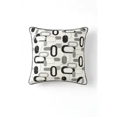DEKOHOME - COJIN BORDADO GEOMETRICO CIRCULOS