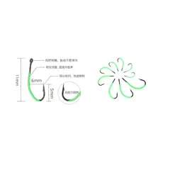 GENERICO - Set X3 De Anzuelos Luminosos Fluorescentes Para Pesca 11mm