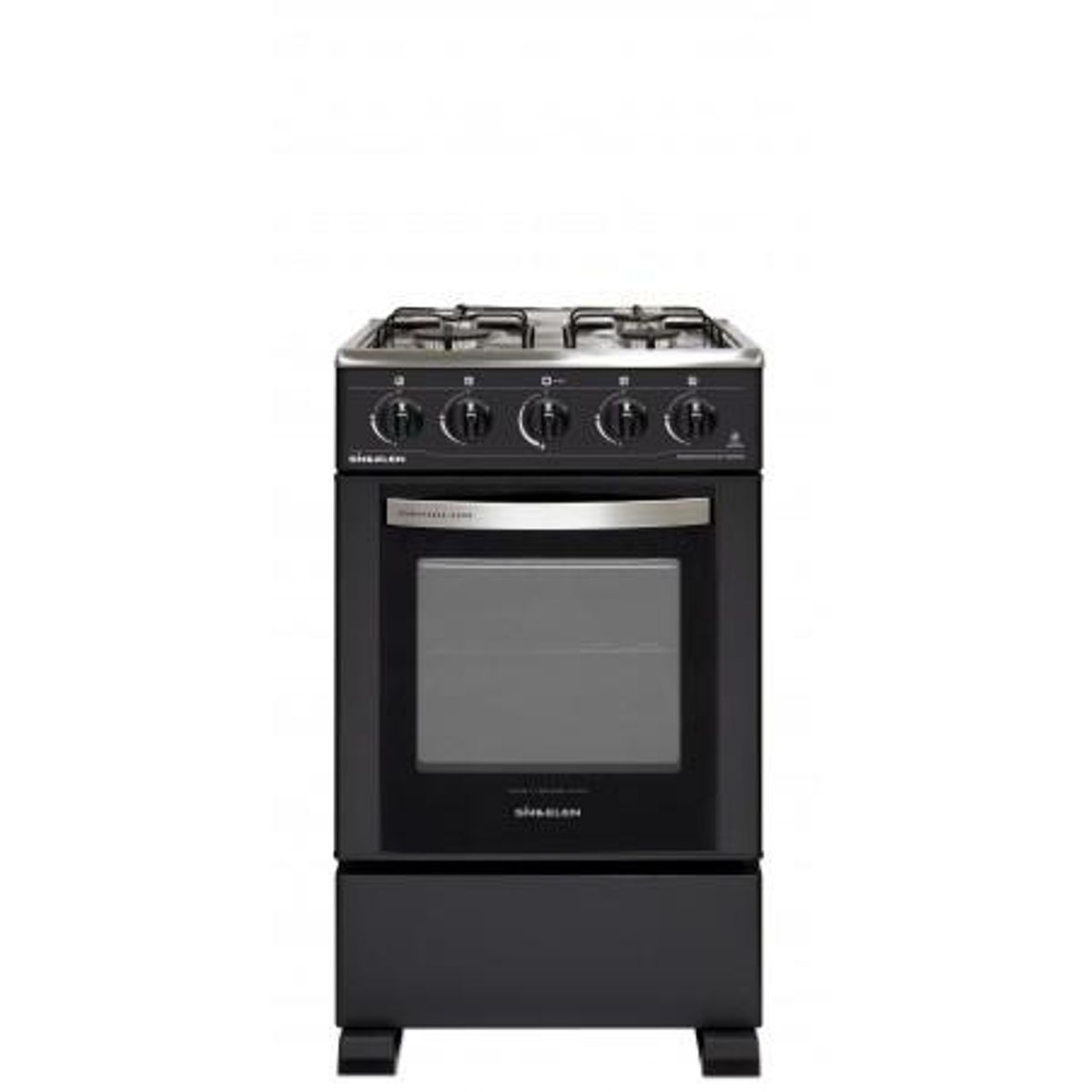 SINDELEN - Cocina a gas 4 Platos CH-5050  Sindelen Negra  Nuevo caja dañada