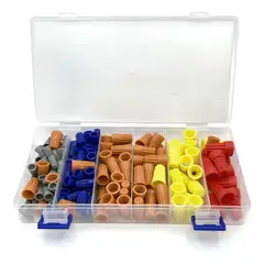 DRL LIGHTING - Kit Conector Plástico Cónico Para Cable 158 Pcs Aislante