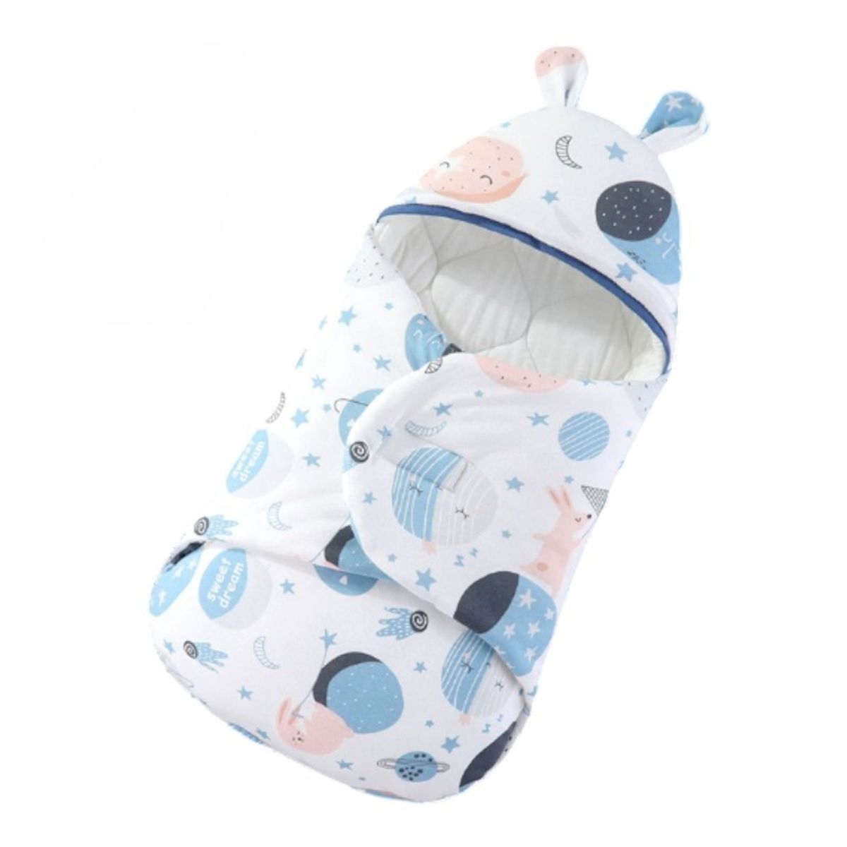 SENSIBLUE - Saquito de Dormir Bebé 100% Algodón Natural
