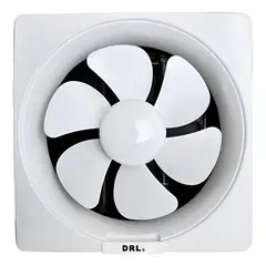 DRL - Extractor De Aire 10 Pulgadas Cuadrado Baño Cocina Sec Blanco
