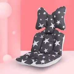 GENERICO - Cojín para Asiento de Coche Gris Oscuro Estrellas