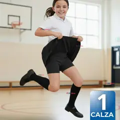 UTILISIMO - Calza Corta Escolar Pata Deportivas Niña Color Negro