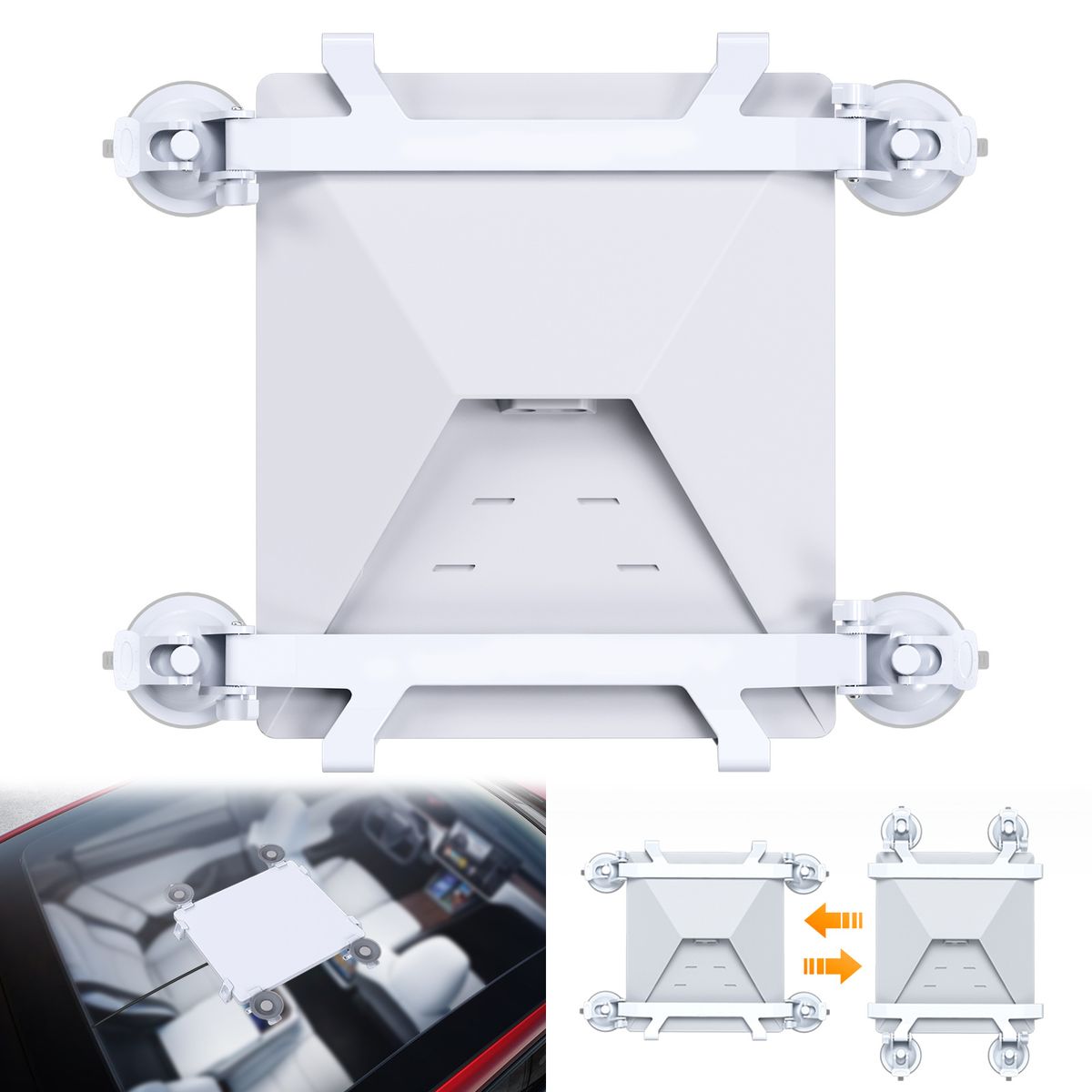 GENERICO - Soporte Auto Ajustable Para Starlink Mini Ventosas Ventana
