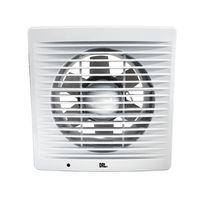 Extractor De Aire 6 Pulgadas Cuadrado Baño Cocina Sec Blanco