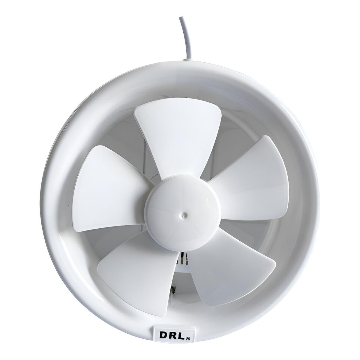 DRL - Extractor De Aire 8 Pulgadas Drl Redondo Baño Cocina Sec Blanco