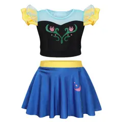 VARIOS - Traje De Baño Princesas Disney Para Niñas 2 Piezas Anna