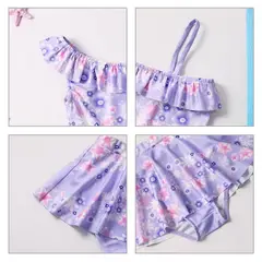 VARIOS - Traje De Baño Princesas Disney Para Niñas 2 Piezas Isabela