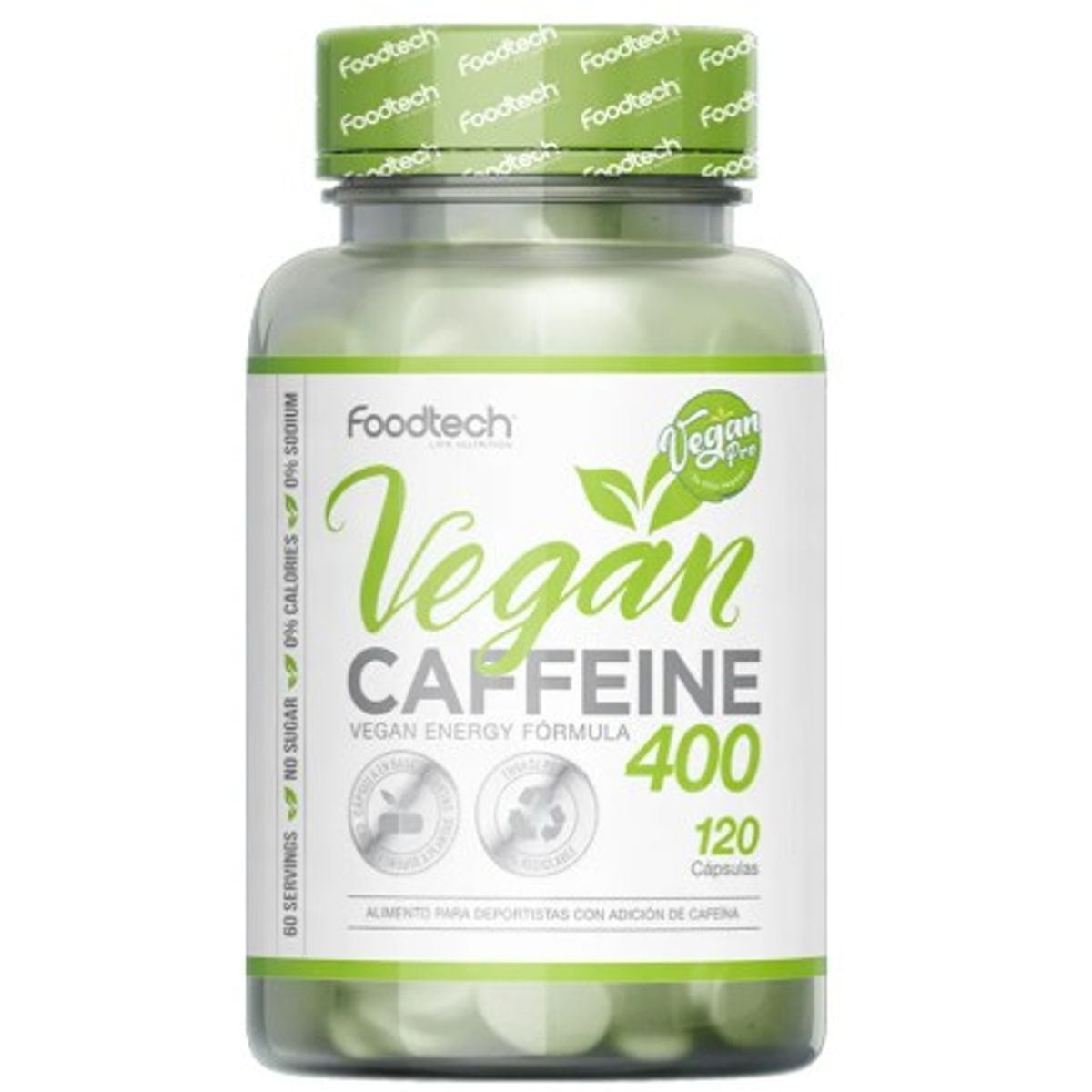 FOODTECH - Vegan Caffeine 400 – 120 Caps
