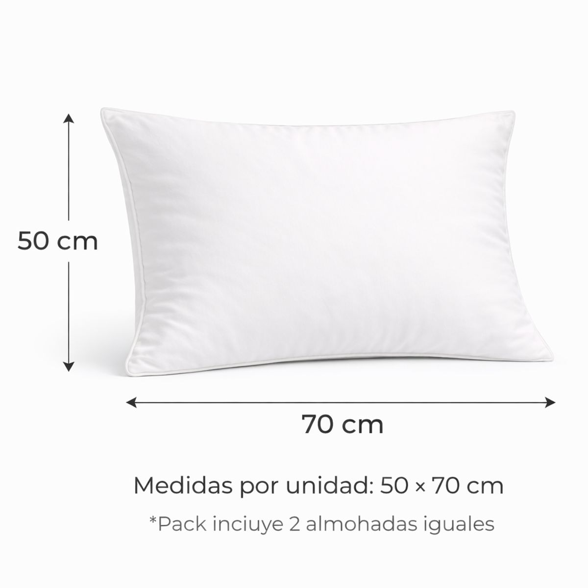 CANNON - Pack 2 Almohadas Cannon Down Alternative 50x70 Ultra Suave