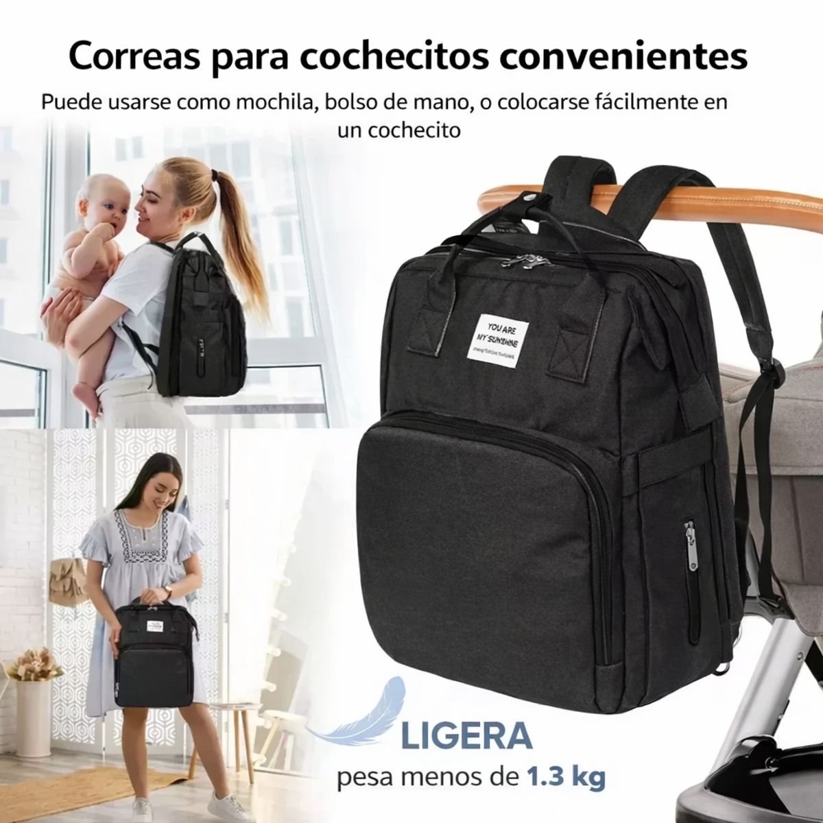 MOVI - Mochila Pañalera y Mudador de Bebé 3 en 1