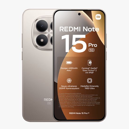 Redmi Note 15 Pro 5G 8gb Ram 256gb Rom 200mpx 4k Resistente agua IP68 Camara AI Titanium.
