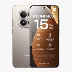 XIAOMI - Redmi Note 15 Pro 5G 8gb Ram 256gb Rom 200mpx 4k Resistente agua IP68 Camara AI Titanium