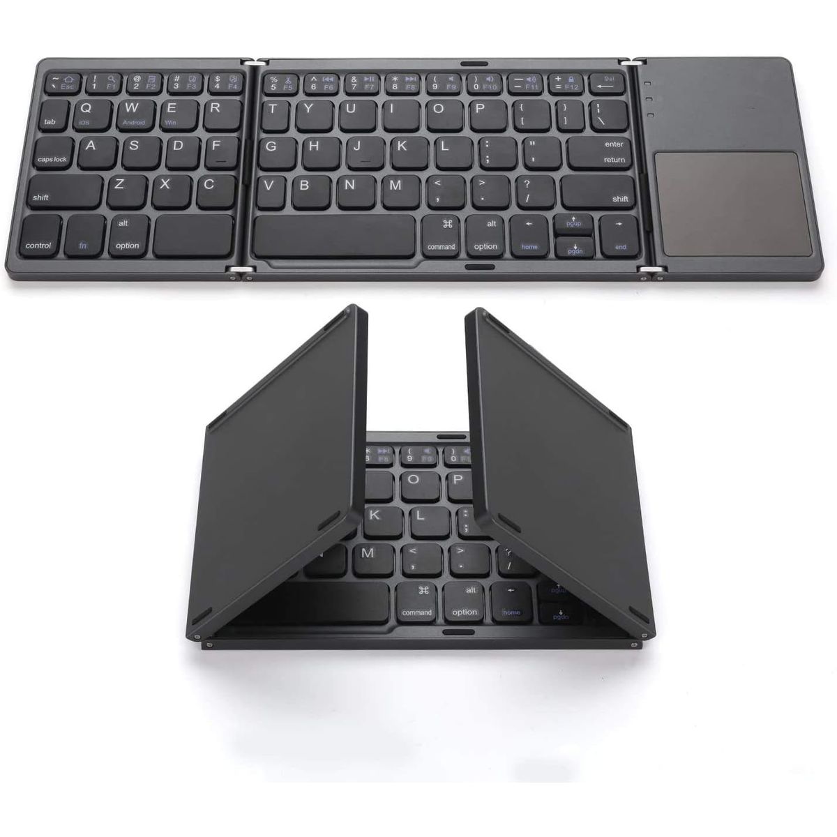 GENERICO - Teclado Plegable Inalámbrico Para Ipad Tablet Negro Español