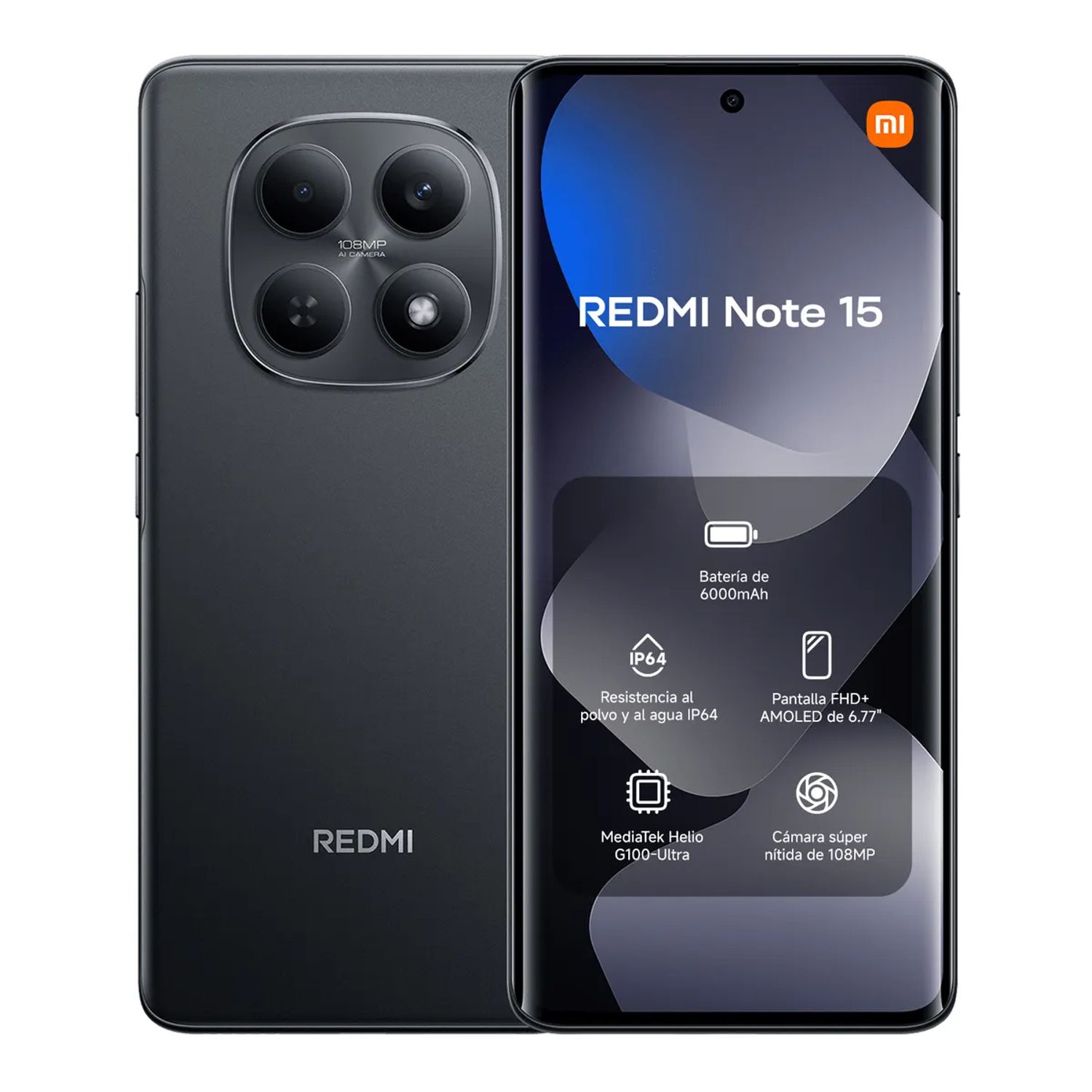 XIAOMI Xiaomi Redmi Note 15 Black 8GB RAM+ 256GB Memoria Negro