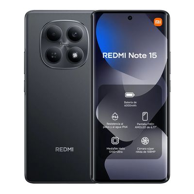Xiaomi Redmi Note 15 Black 8Gb Ram+ 256Gb Memoria