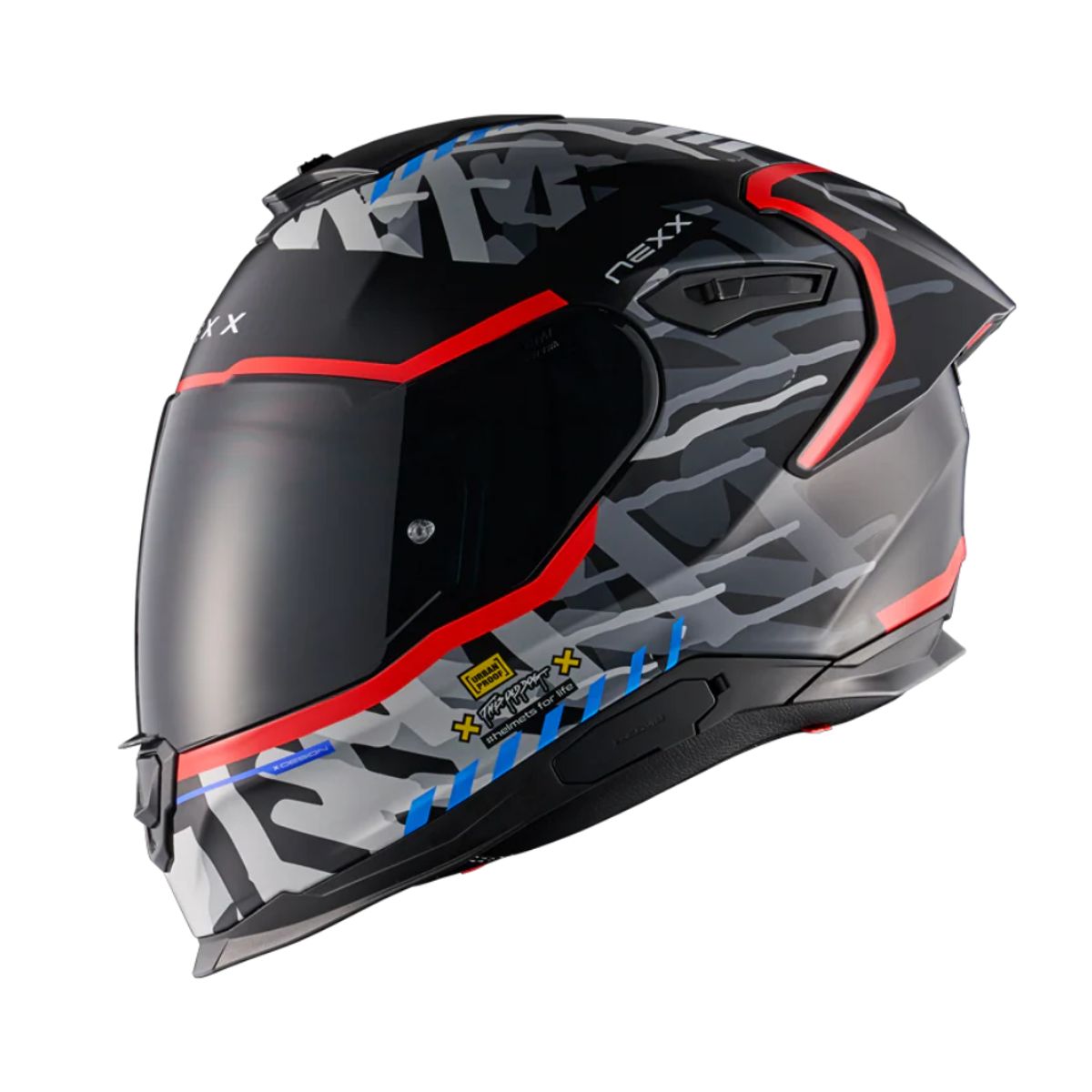 NEXX - Casco para moto Nexx Y100R URBANGRAM BLACKRED_.