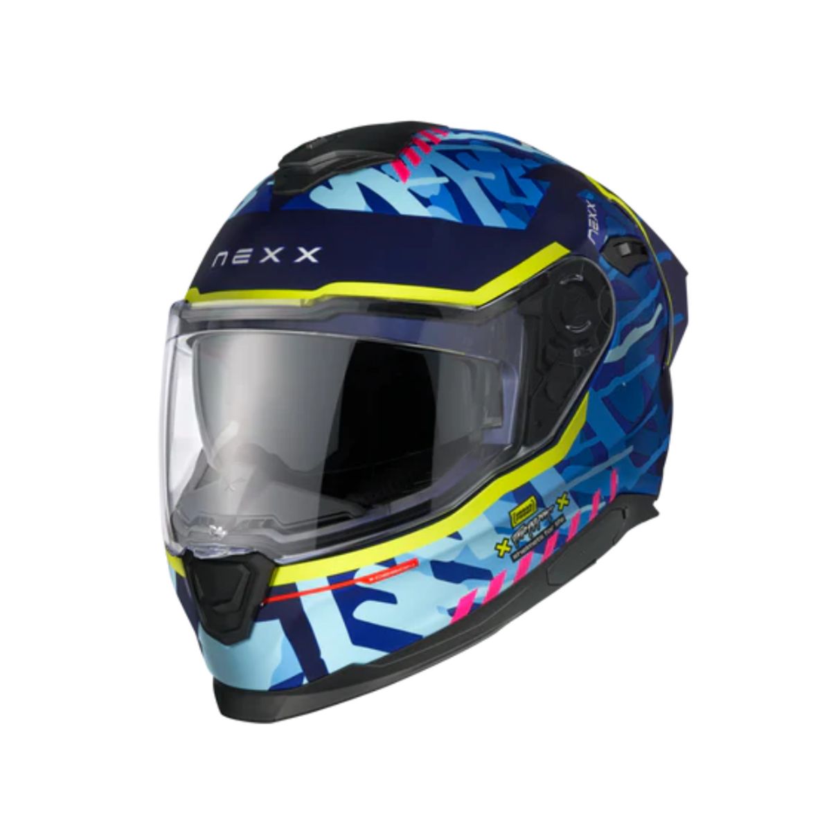  - Casco para moto Nexx Y100R URBANGRAM INDIGO BLU