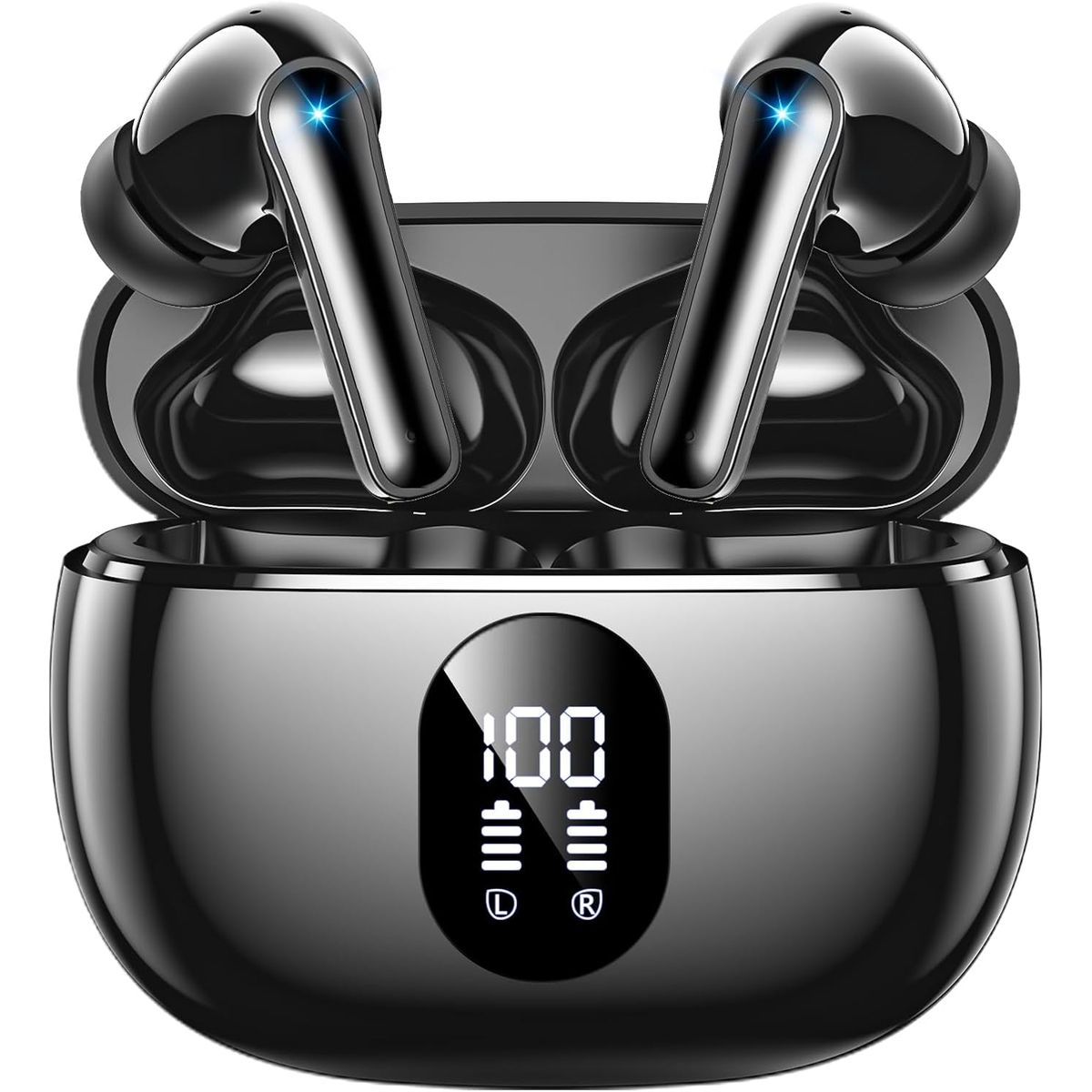 GENERICO - Audifonos Bluetooth Inalambricos 5.3 Hi-fi Para Celular Negro