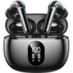 GENERICO - Audifonos Bluetooth Inalambricos 5.3 Hi-fi Para Celular Negro