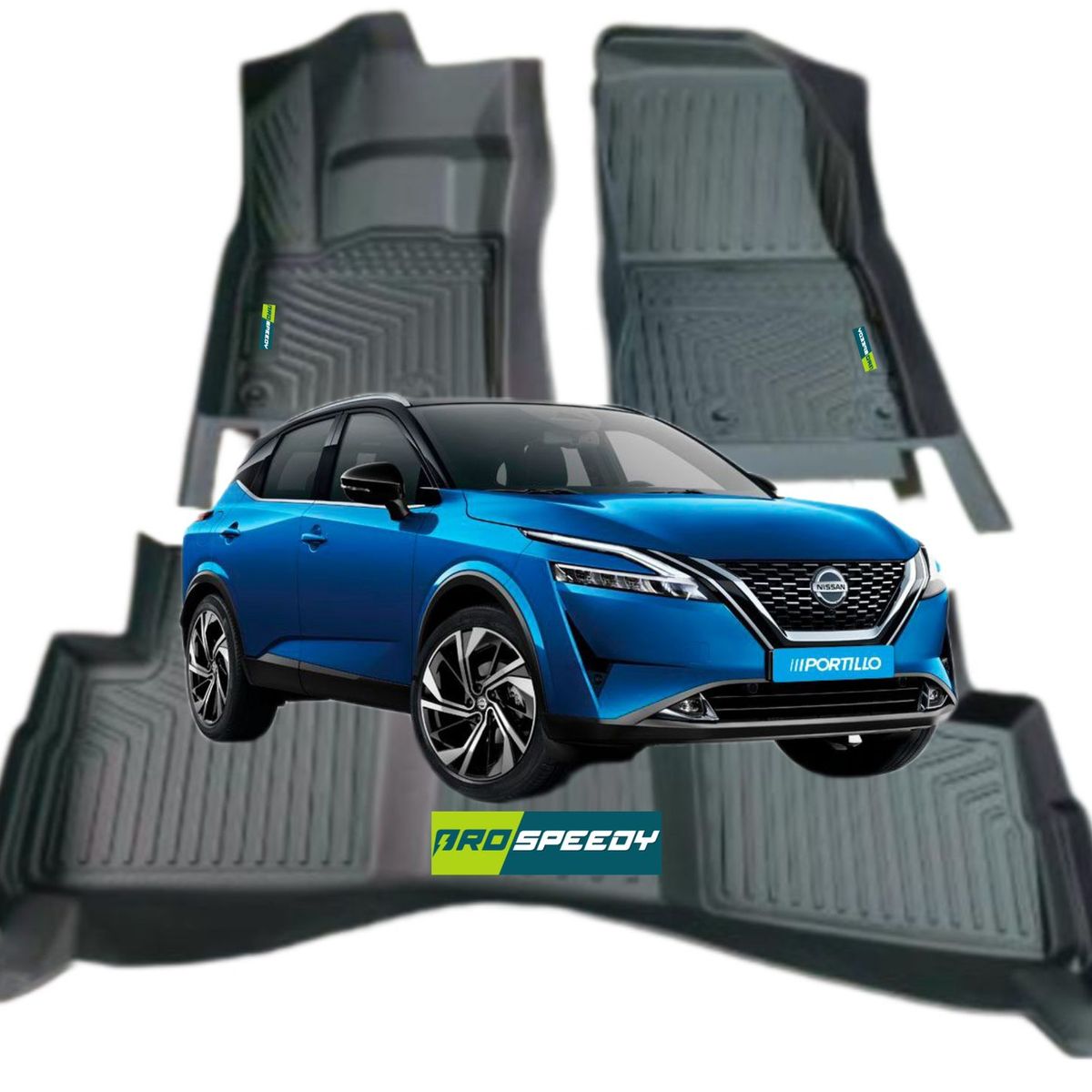 GENERICO - PISOS CALCE PERFECTO PROSPEEDY NISSAN QASHQAI 2023+ 3PIEZAS