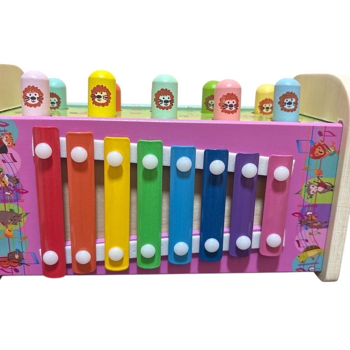 GENERICO - Juguete Montessori Para Bebés León Musical Martillo