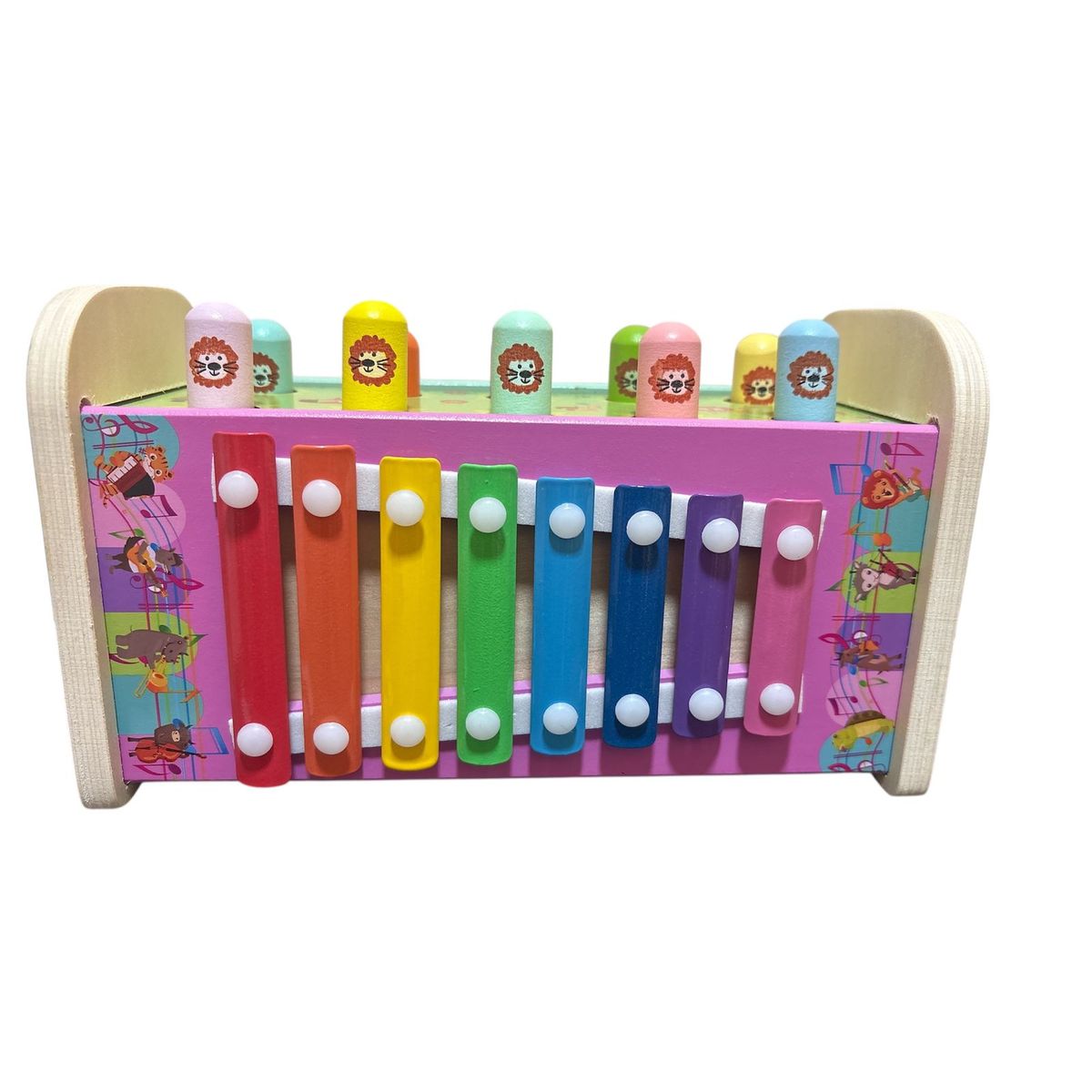 GENERICO - Juguete Montessori Para Bebés León Musical Martillo