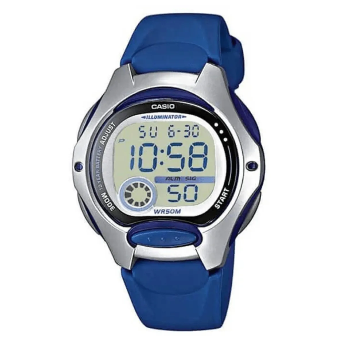 CASIO - RELOJ CASIO LW-200-2AVDF PLATEADO AZUL
