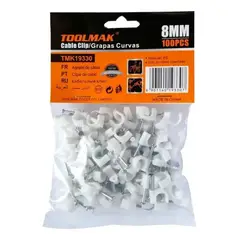 GENERICO - Grapa / Grampa Rg6 Bolsa 100 Unidades Color Blanco