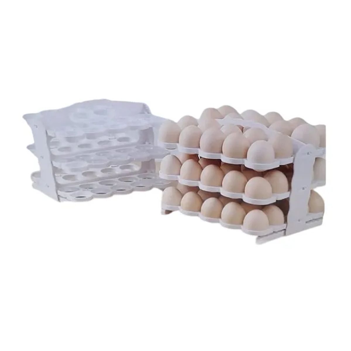 GENERICO - Huevera Plegable Organizador De Huevos 60 Unidades