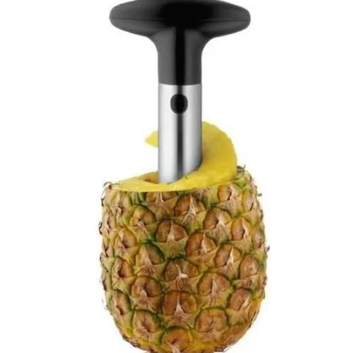 GENERICO - Cortador Rebanador Descorazonador De Piña Pelador Acero