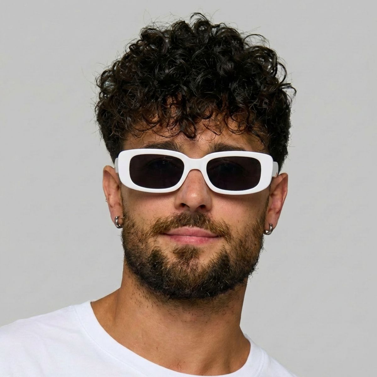 NOVY - Gafas Lentes De Sol Retro Mustang Cuadrada Negro