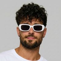 Gafas Lentes De Sol Retro Mustang Cuadrada Negro