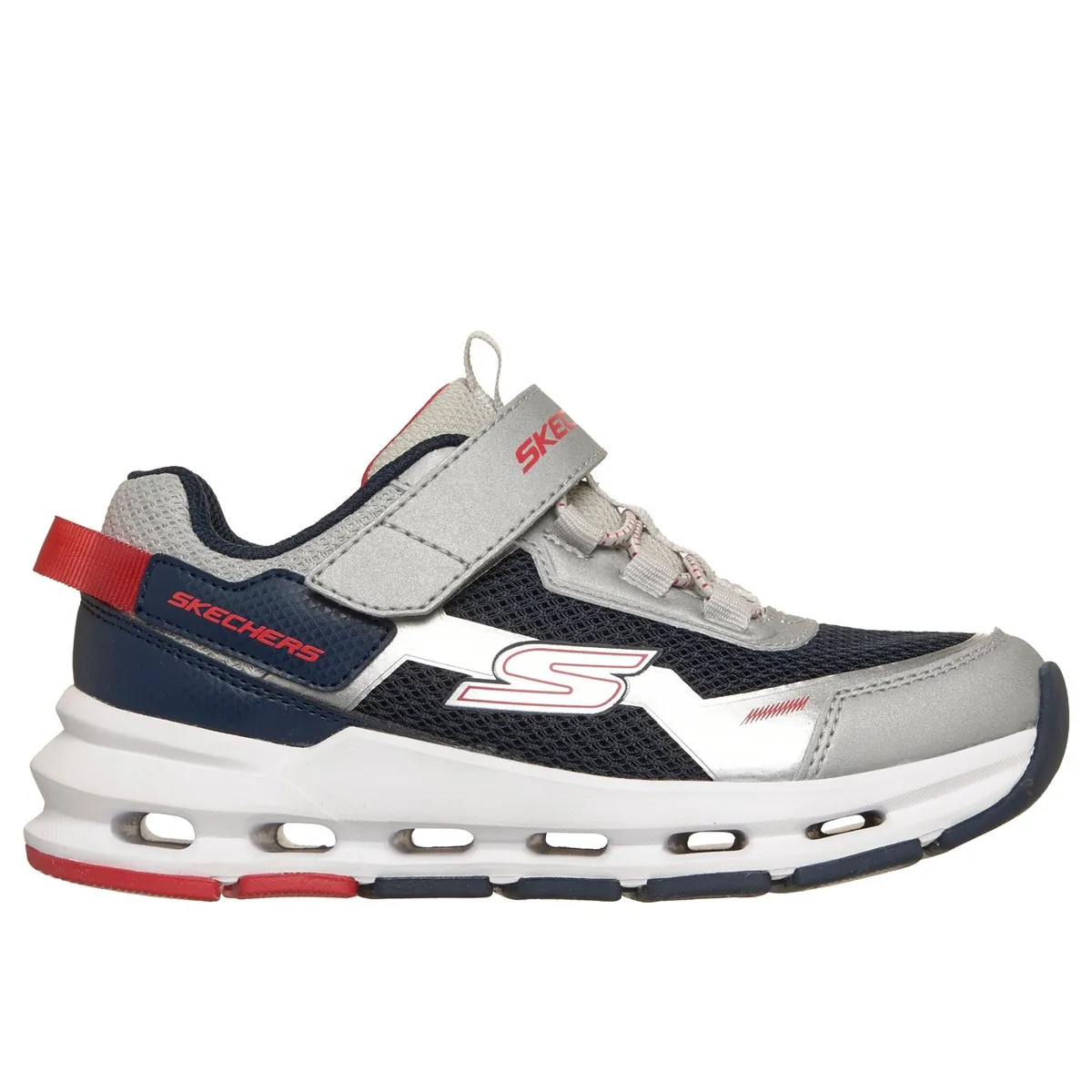 SKECHERS - Zapatillas Niño Glide-Step Plus Flux-Blast Plateado Skechers