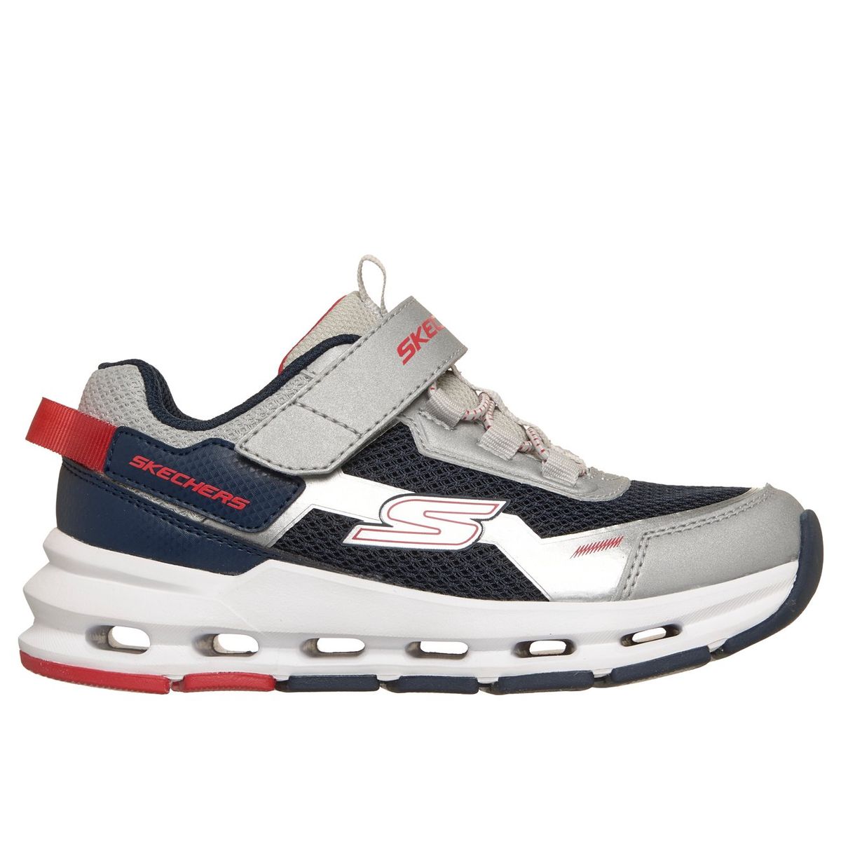 SKECHERS - Zapatillas Niño Glide-Step Plus Flux-Blast Plateado Skechers