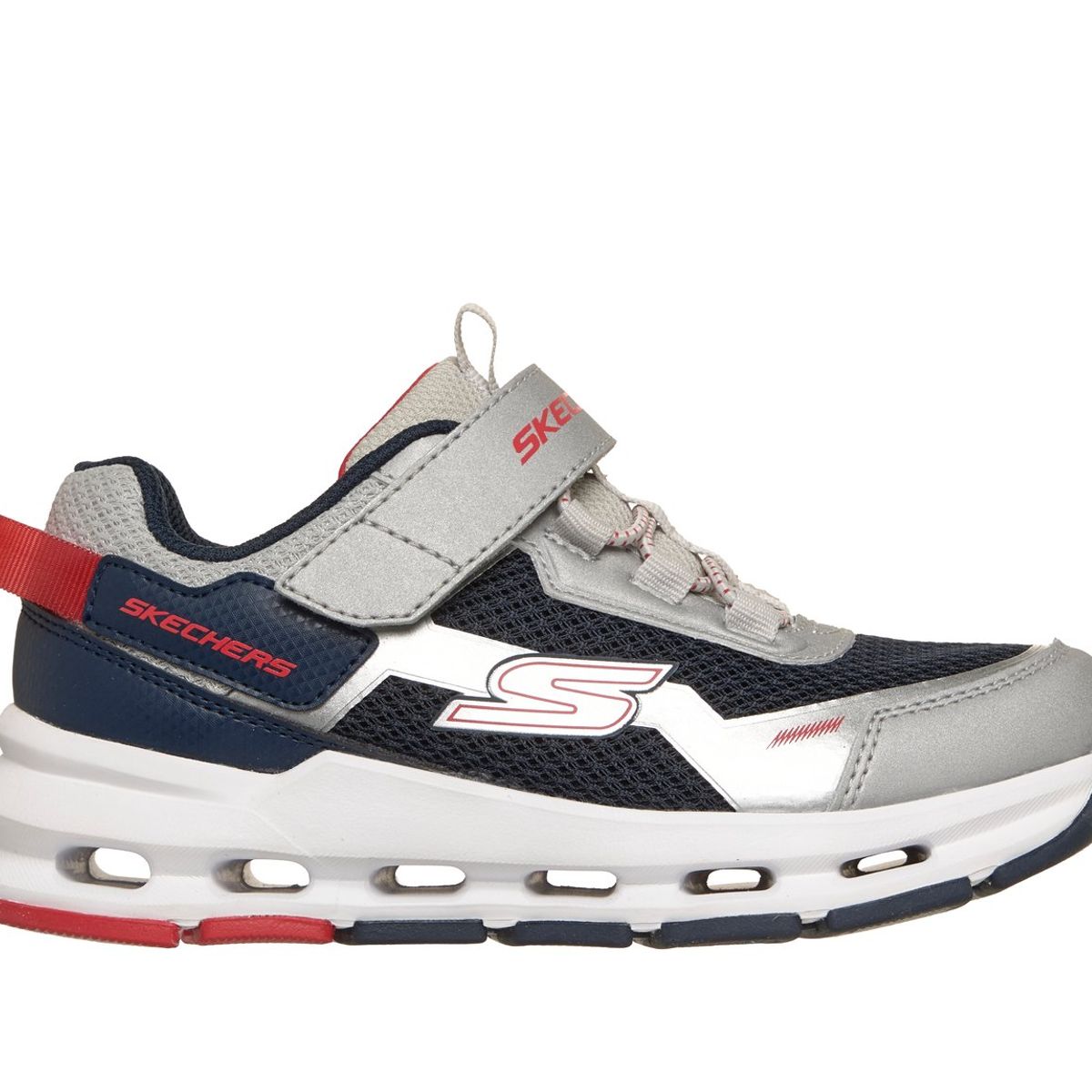 SKECHERS - Zapatillas Niño Glide-Step Plus Flux-Blast Plateado Skechers