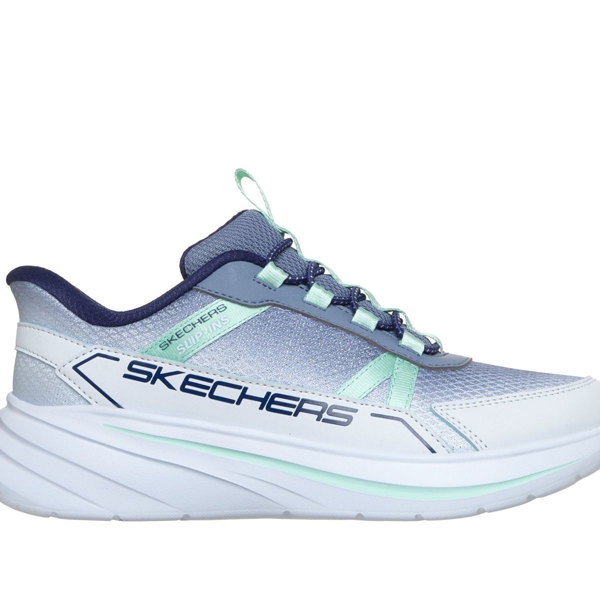 SKECHERS - Zapatillas Niña Wave 92 Slip-ins Celeste Skechers