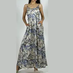 ARRAKASTA - Vestido de viscosa con detalles dorados