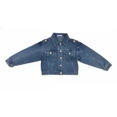 KIBOU - Chaqueta Jeans Niña Denim Clásica Y Resistente