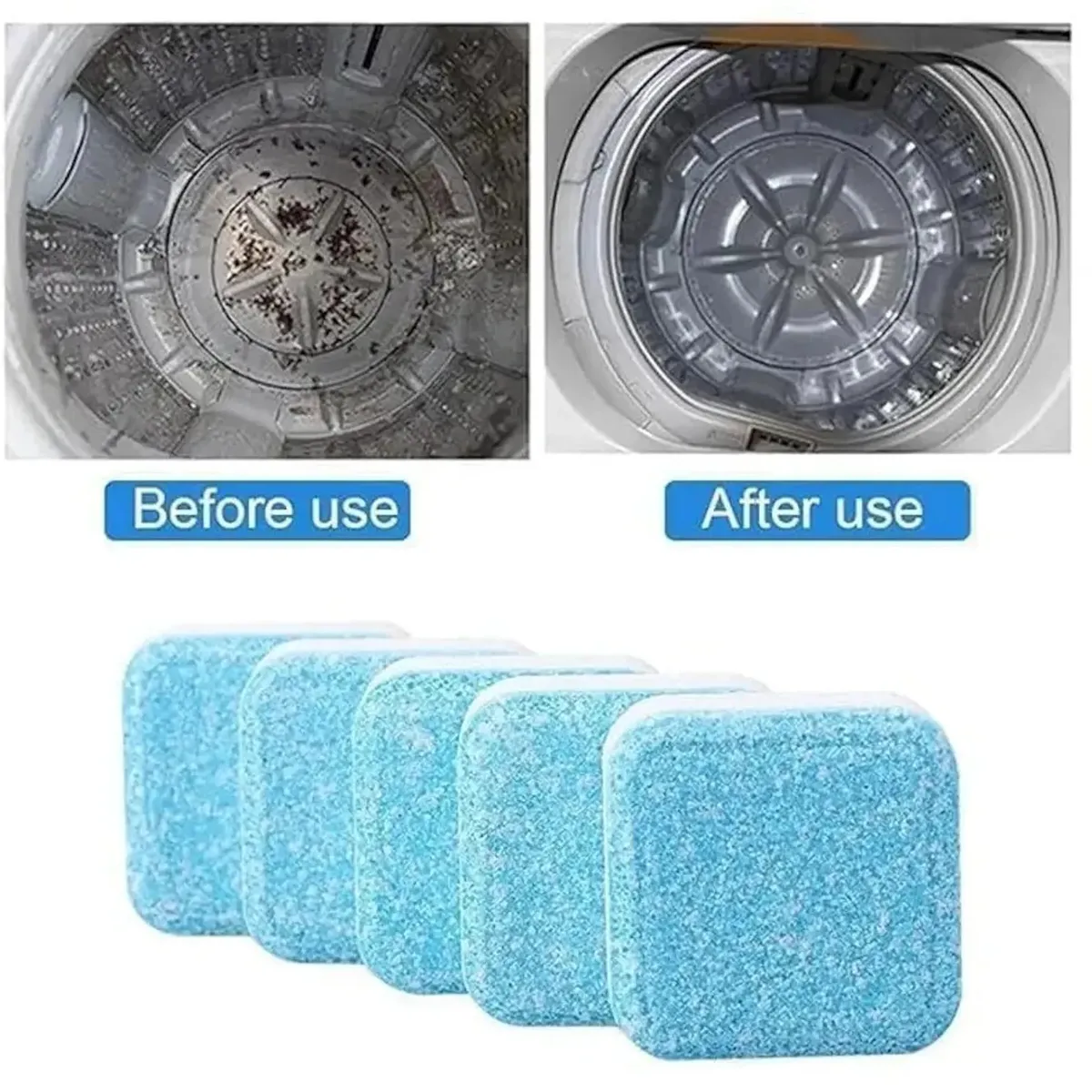 MOVI - Limpieza Lavadora 12 pastillas - elimina malos olores y residuos