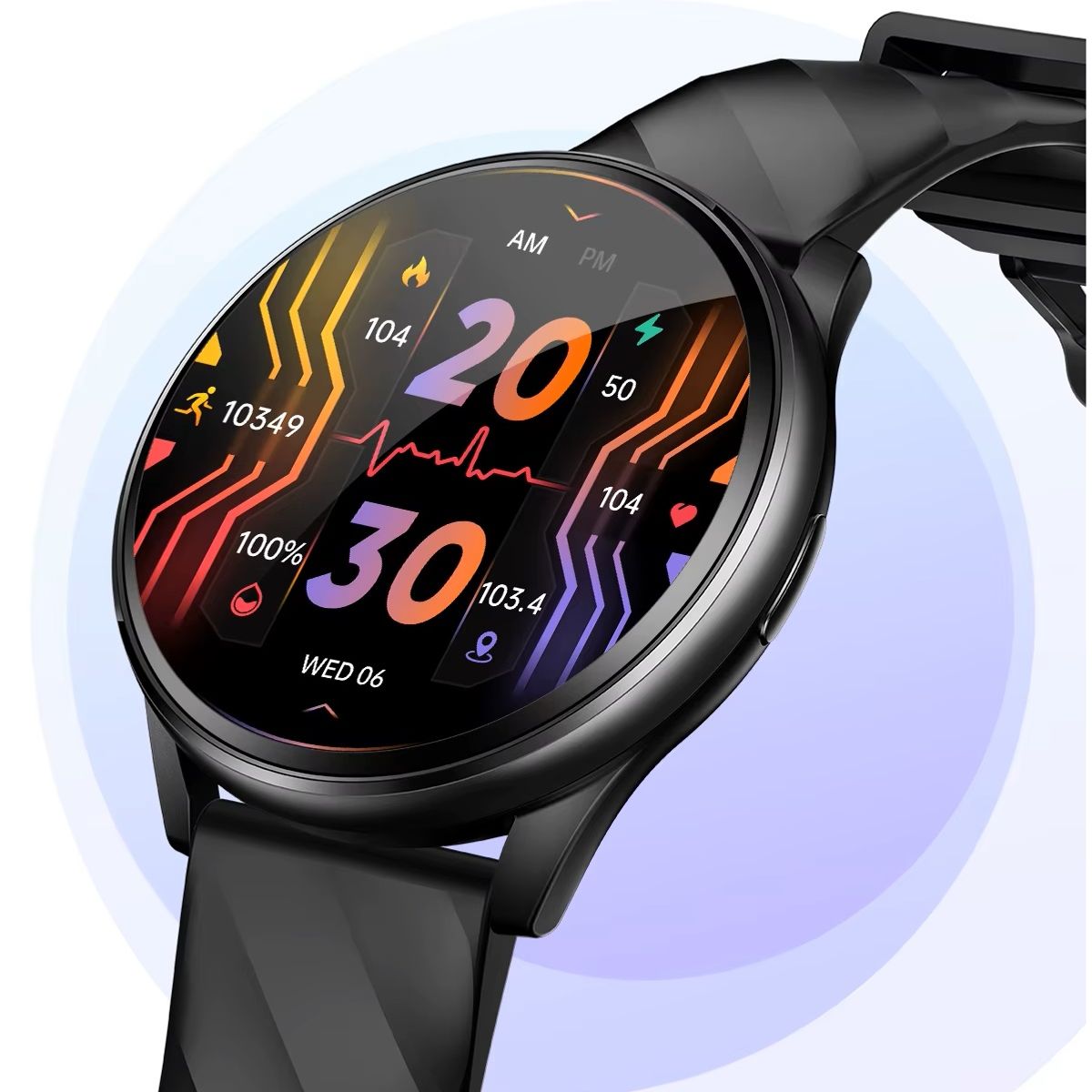 GENERICO - Reloj Inteligente para Mujer Pantalla Redonda Llamadas Bluetooth  Monitoreo de Salud  Multideporte